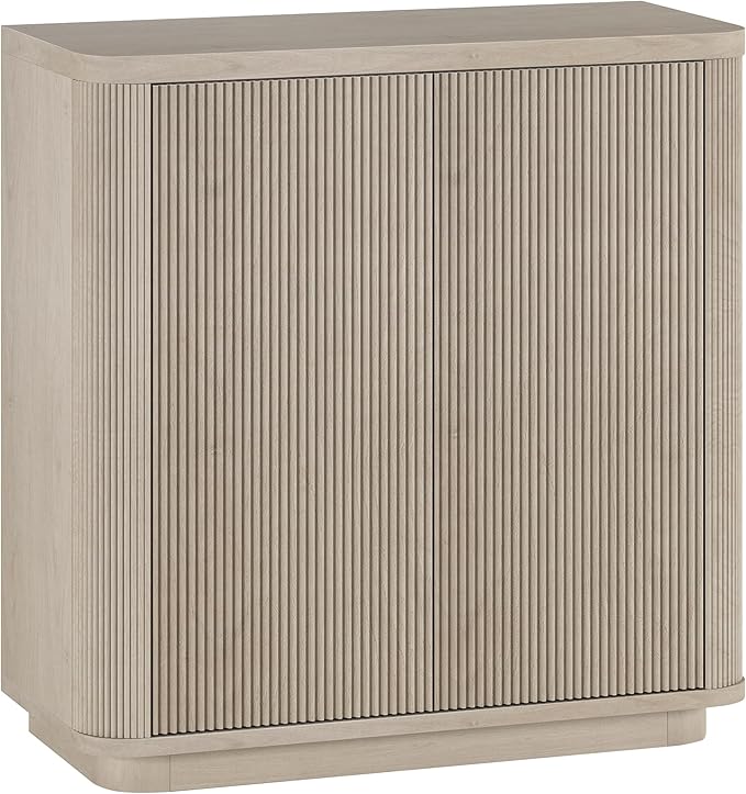 Henn&Hart 32" Wide Rectangular Accent Cabinet in Beech White, by HennHart