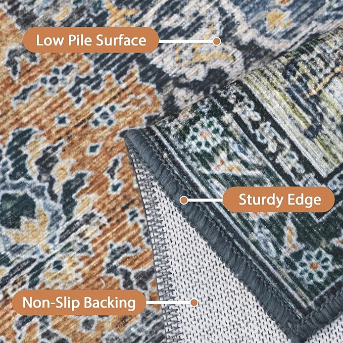 8X10 Area Rugs Machine Washable Rugs - Image 5