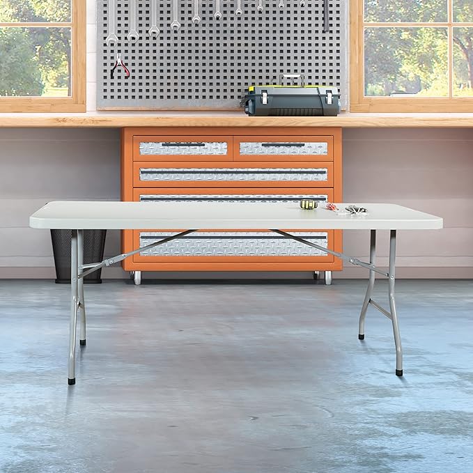 Office Star Resin Multipurpose Rectangle Folding Table - Image 7