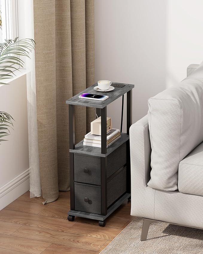 TUTOTAK Small Narrow End Tables, Side Tables - Image 6