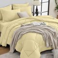 HEVUMYI Cream Yellow King Comforter Set by HEVUMYI