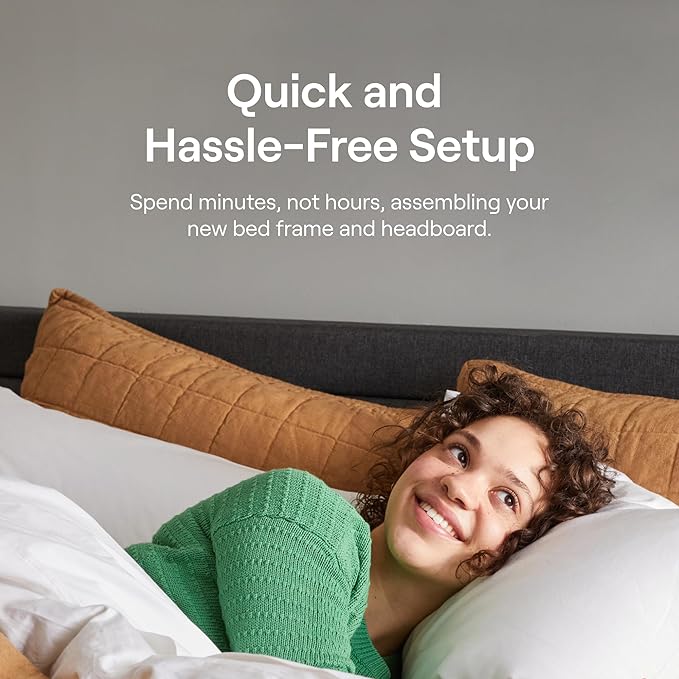 Nectar Full 12” Mattress with Bed Frame & Headboard - Image 7