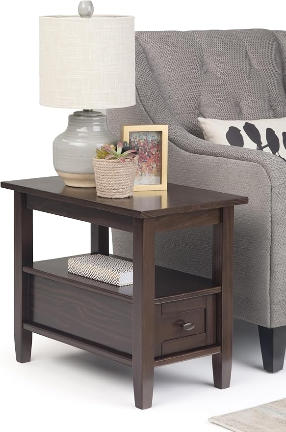 SIMPLIHOME Warm Shaker SOLID WOOD 14 inch Wide Rectangle Transitional Narrow - Image 12