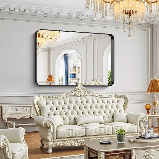 FORBATH 60x40 Inch Large Bathroom Mirror - Image 4
