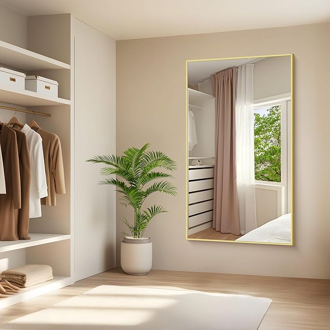 KOCUUY Large Gold Bathroom Mirror, 60x36 inch Rectangular Mirror - Image 3