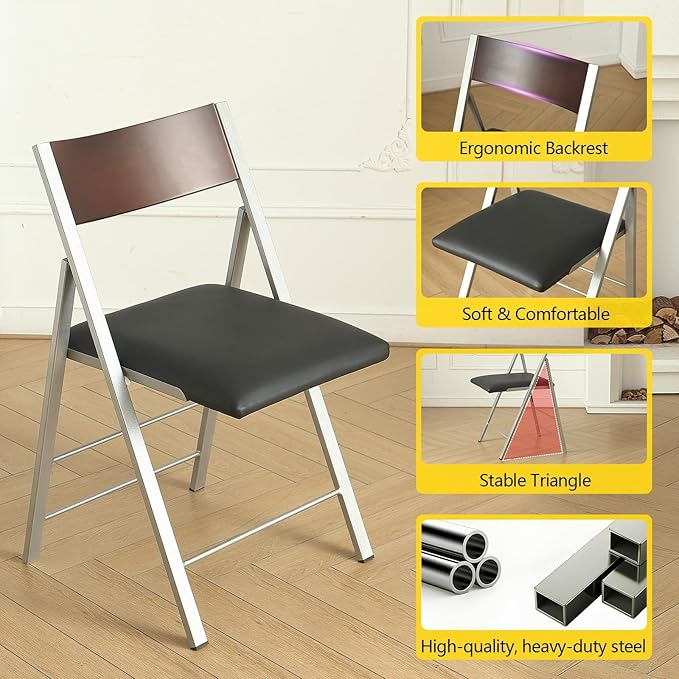 Folding table and chair set, dining table - Image 6
