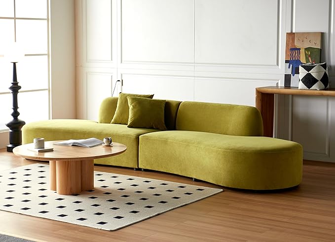 Container Furniture Direct 132" Curved Sofa - Image 5