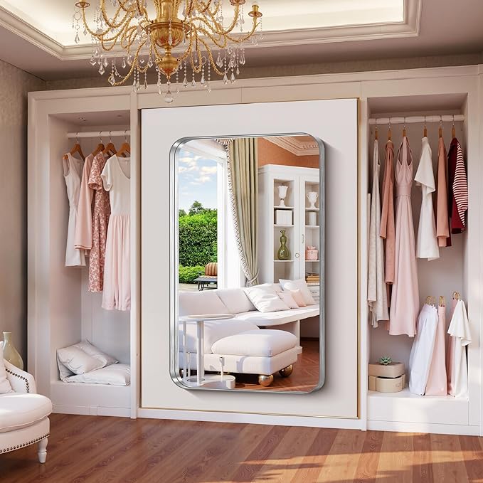 FORBATH 60x36 Inch Large Bathroom Mirror - Image 6