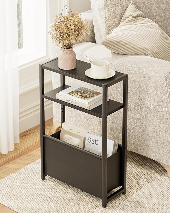 Narrow Side Table End Table, 3-Tier Side Table - Image 5
