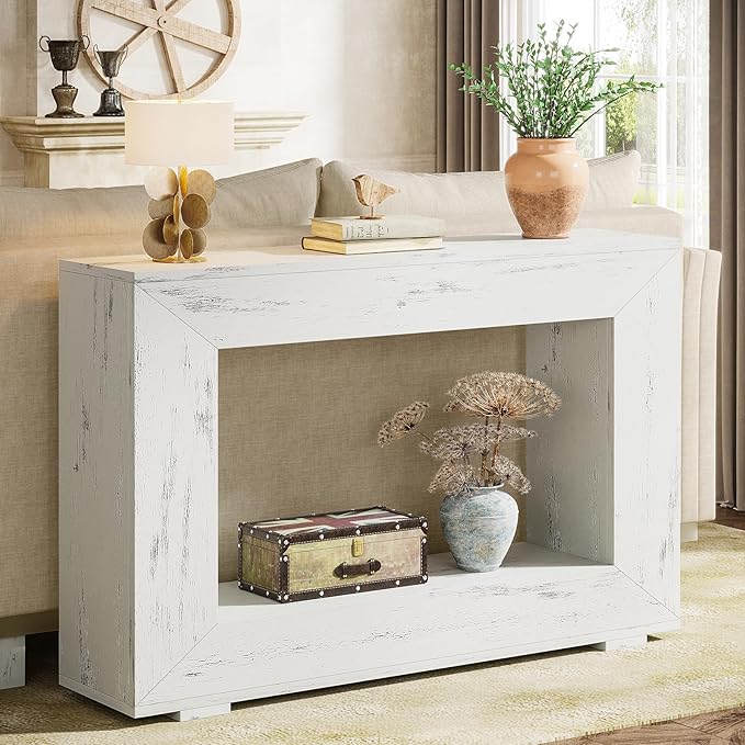 Tribesigns Farmhouse Console Table, 47 Inches Entryway Console Table - Image 6