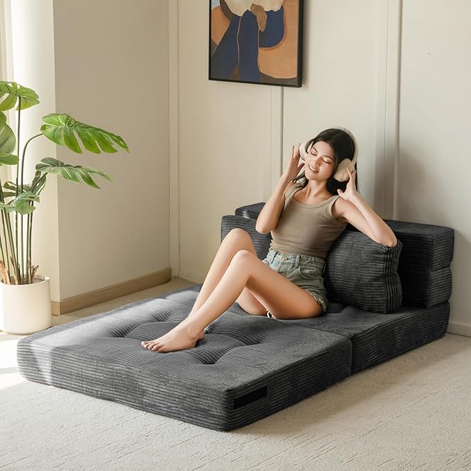 MAXYOYO Convertible Sofa Bed, Fold Out Sleeper Sofa - Image 2