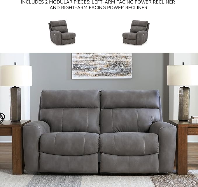 Signature Design by Ashley Next-Gen DuraPella Contemporary Faux Leather Modular - Image 5