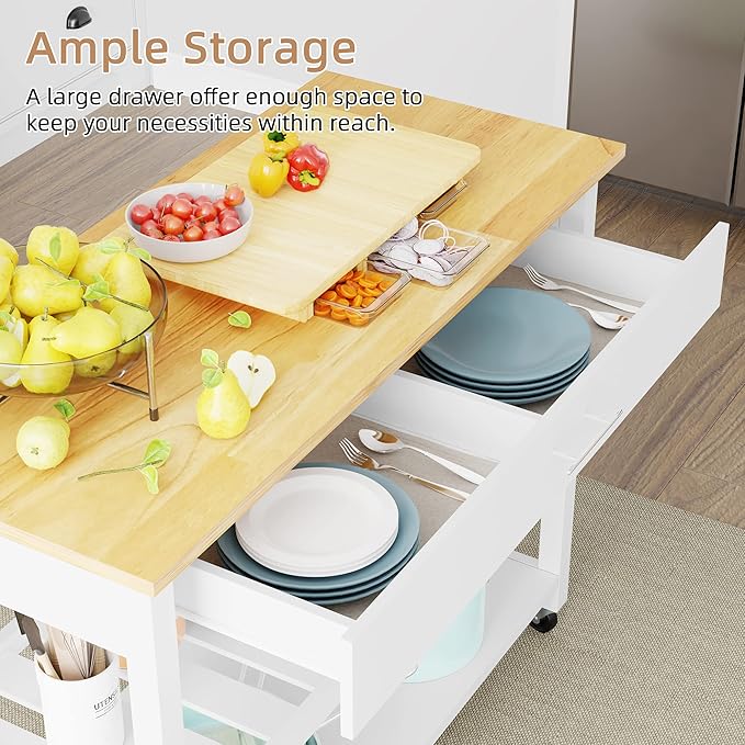 Shintenchi Kitchen Island Cart - Image 3