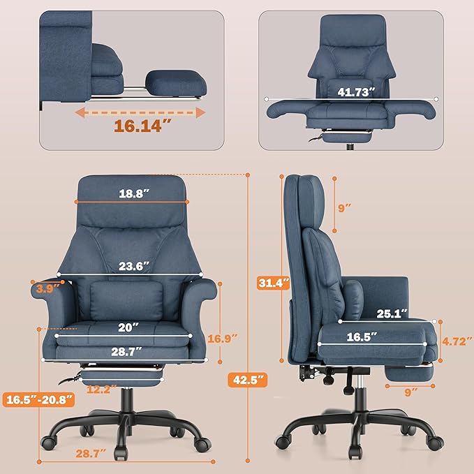 ELABEST C39 Cross Legged Office Chair - Image 3