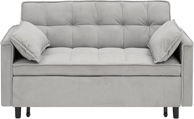 Ball & Cast Convertible Sofa Bed, Pull Out Loveseat Sleeper Sofa, Convertible - Image 6