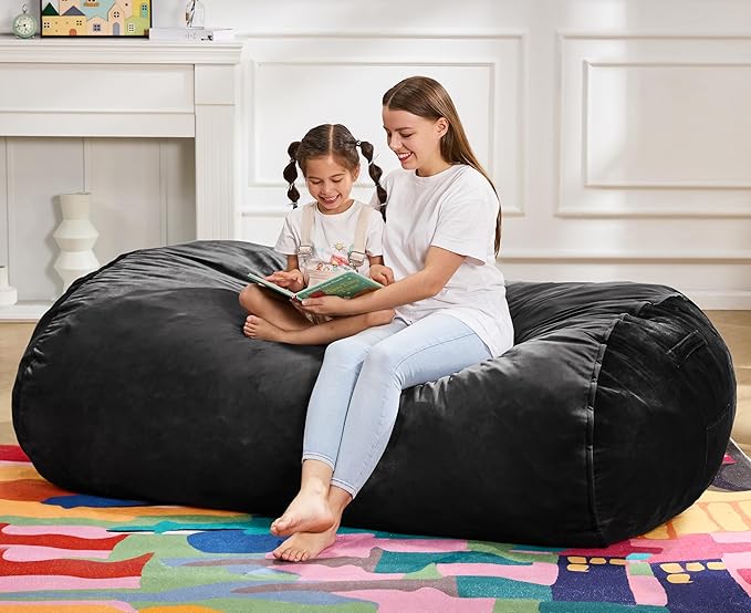 Hobestluk 5FT Bean Bag Chair Large Beanbag Lounger - Image 3