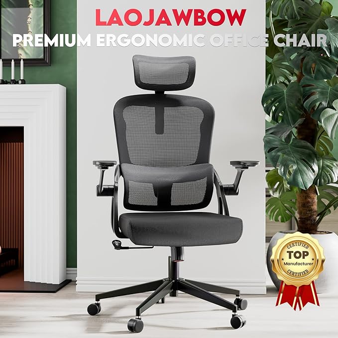Big and Tall Ergonomic Office Chair - 400LB Comfy Desk Chairs - Image 7