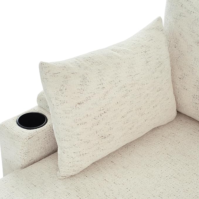 Eafurn Oversized U Shaped Sectional Sleeper Sofabed Pull Out Couch Bed - Image 10