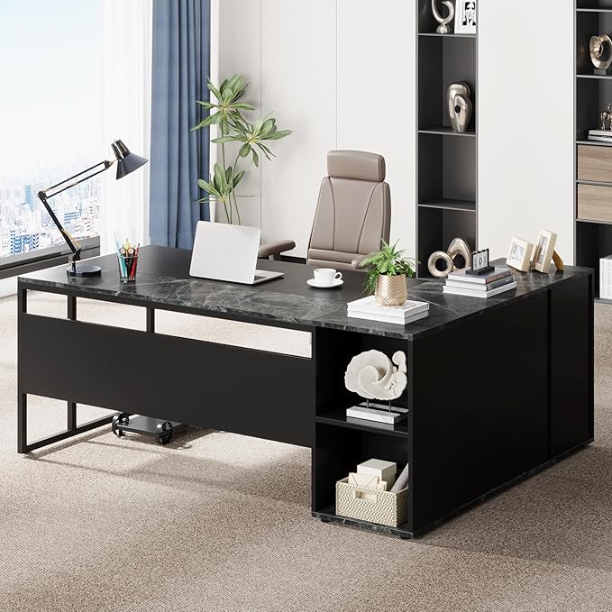 Tribesigns 71 inch Executive Desk, L Shaped Desk by Tribesigns