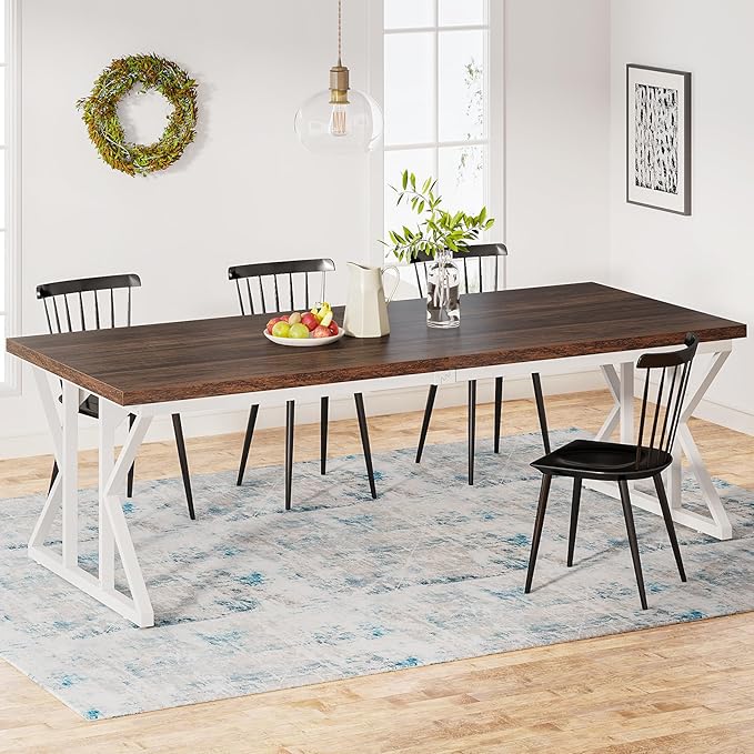Tribesigns Farmhouse Dining Table by Tribesigns