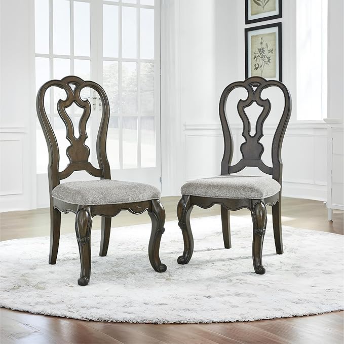 Signature Design by Ashley Maylee Classic Upholstered Armless Dining Chair - Image 2