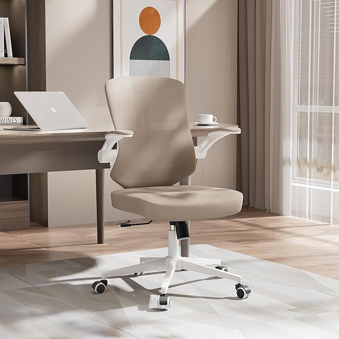 Office Chair, Ergonomic High Back Comfy Desk Chairs and Flip-up Armrest Lumbar by Balmstar