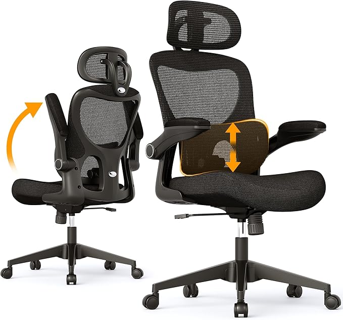 SUNNOW Ergonomic Office Chair, Comfy Mesh Desk Chair, High Back Computer Gaming - Image 10