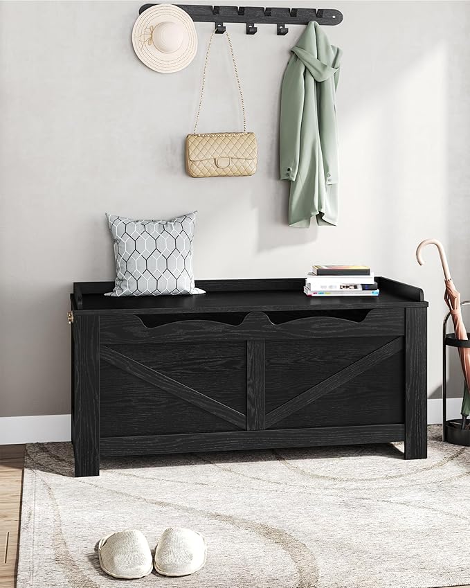 39.4" Storage Bench, Storage Chest, Lift-Top Storage Trunk - Image 3