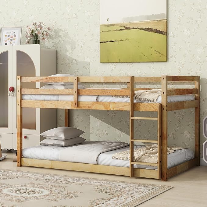Ball & Cast Bunk Bed Twin Over Twin, Floor Bunk Bed by BallCast