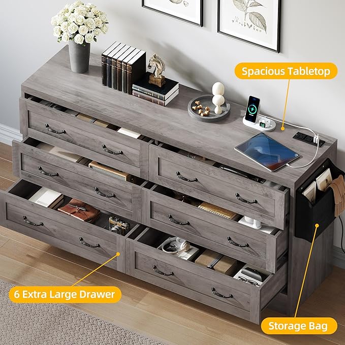 YITAHOME 6 Drawers TV Stand for 65 inches - Image 5