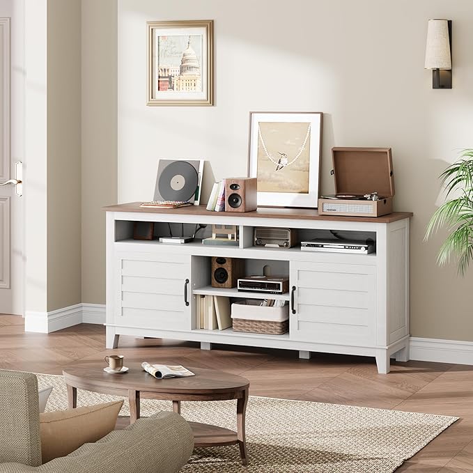 GarveeHome TV Stand for 63 in, Entertainment Center - Image 6