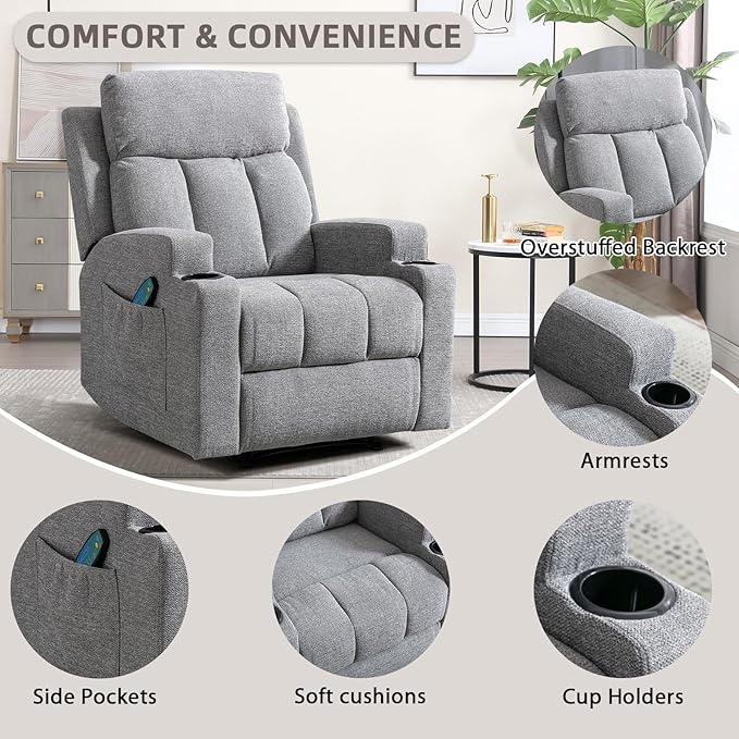 Phoenix Home Manual Recliner Chair Set of 2 - Image 5