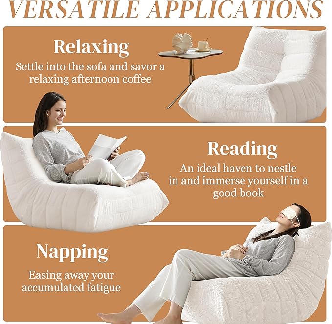 Bean Bag Chair, Fireside Chair Bean Bag Sofa - Image 6