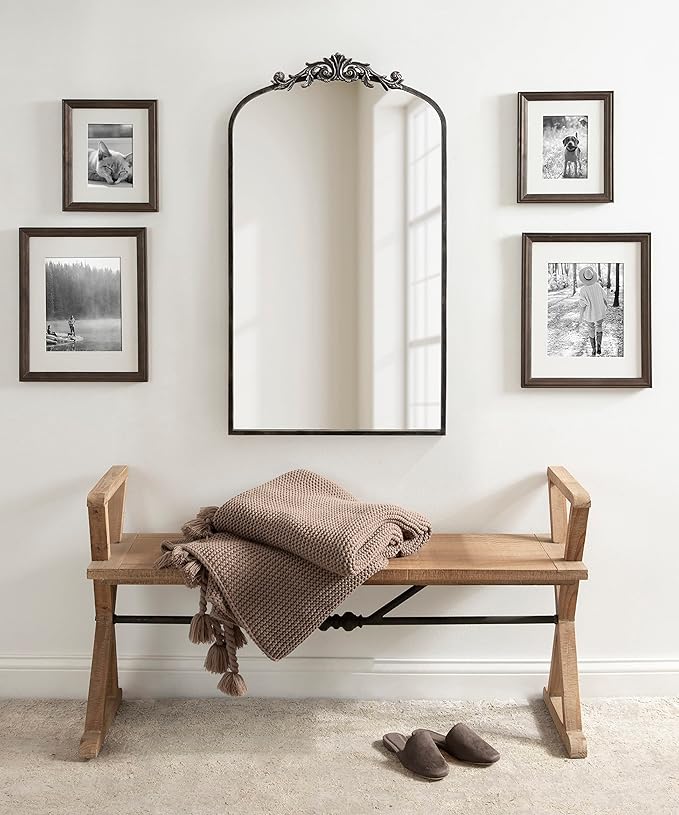 Kate and Laurel Arendahl Vintage Glam Arched Tall Panel Mirror; 24 x 42; - Image 4