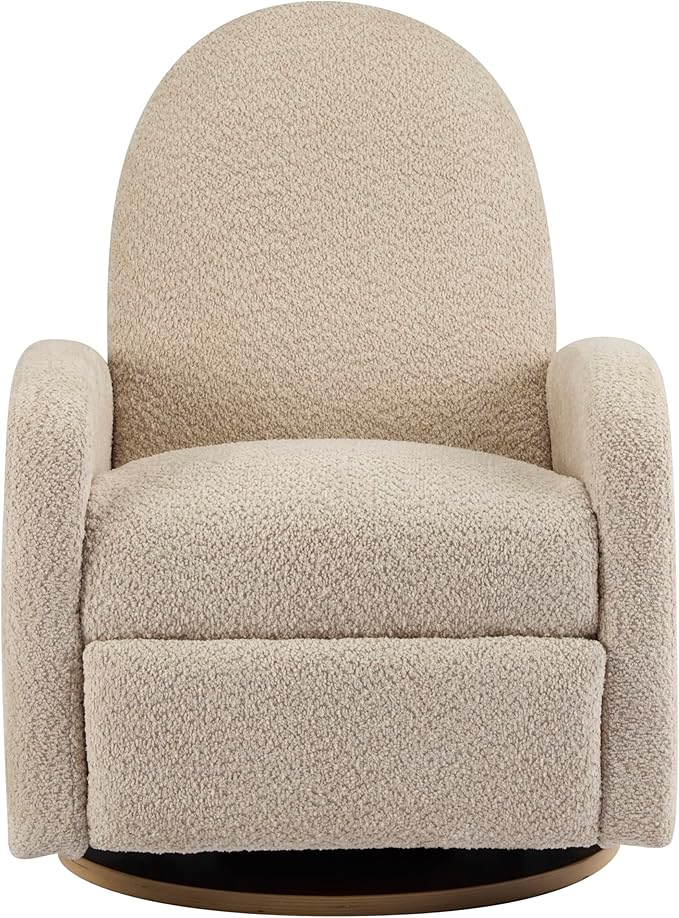 Christopher Knight Home Sidney Fabric Upholstered 360° Swivel Chair, Boucle - Image 3