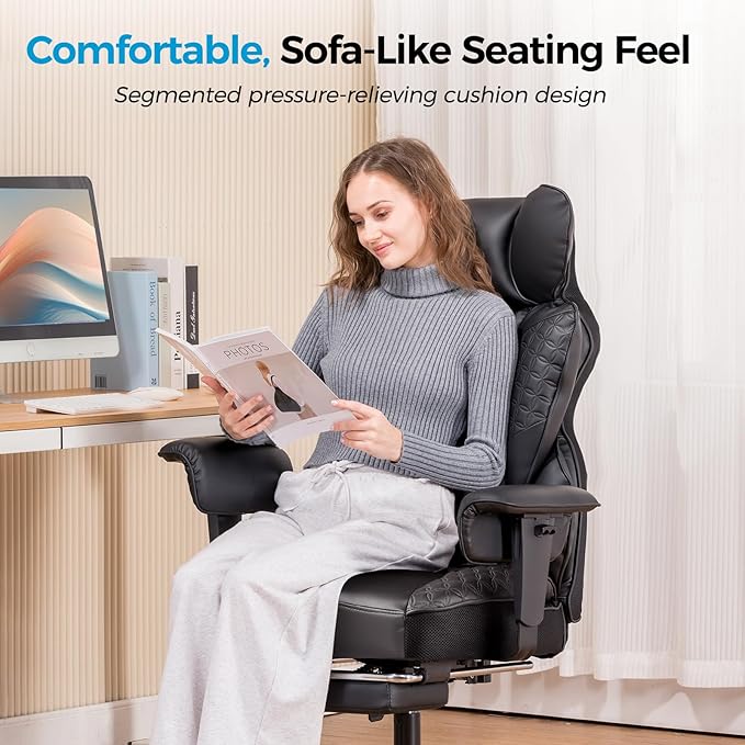 COMHOMA Big and Tall Office Chair 400LBS Wide Ergonomic Gaming Chair - Image 6