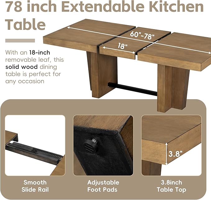 Ball & Cast 6 Piece Farmhouse Dining Table Set - Image 5