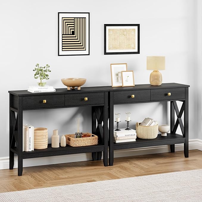Console Table, Sofa Table 13.8" D x 39.37" W x 31.5" HEntryway Table - Image 7