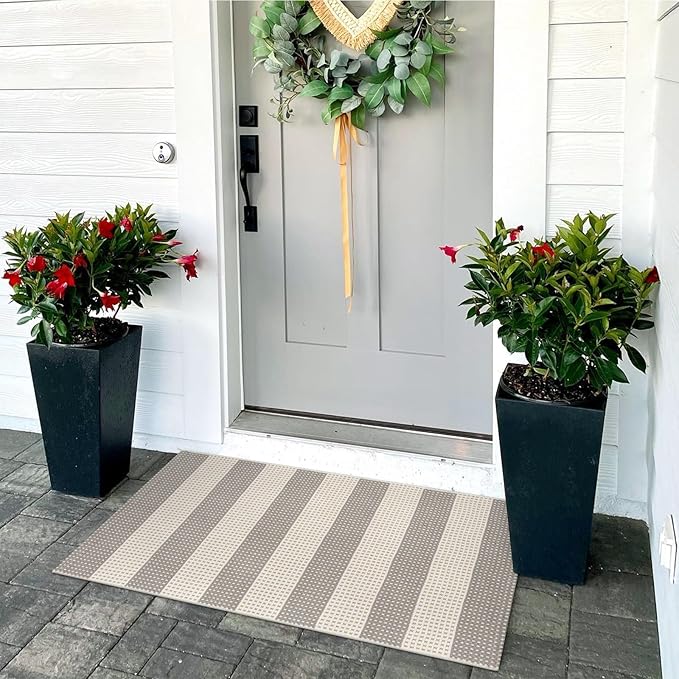 OJIA Fall Front Door Mat Outdoor Entrance 24"x36", Machine Washable Porch Rug - Image 7