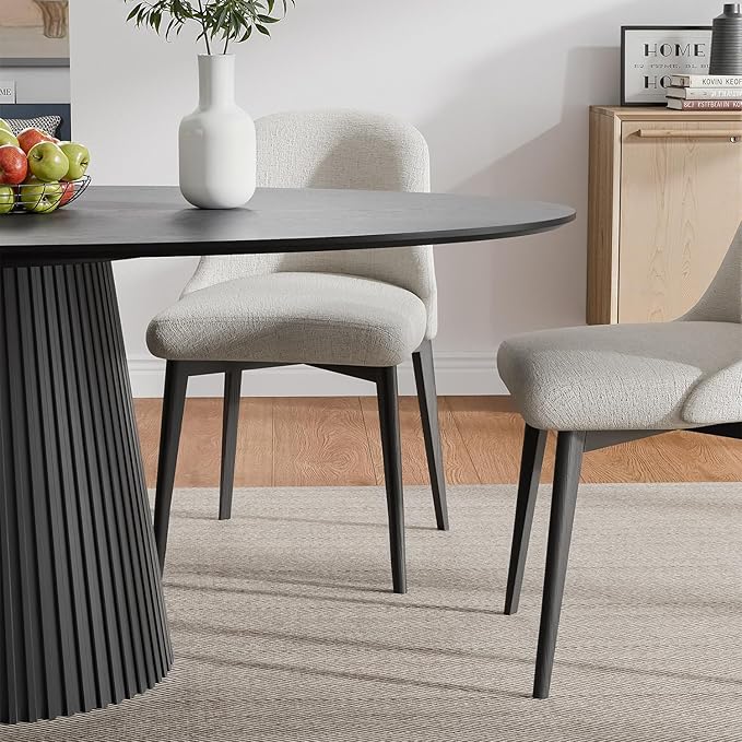 Casaphoria 67" Oval Dining Table, Modern Wood Kitchen Table - Image 3