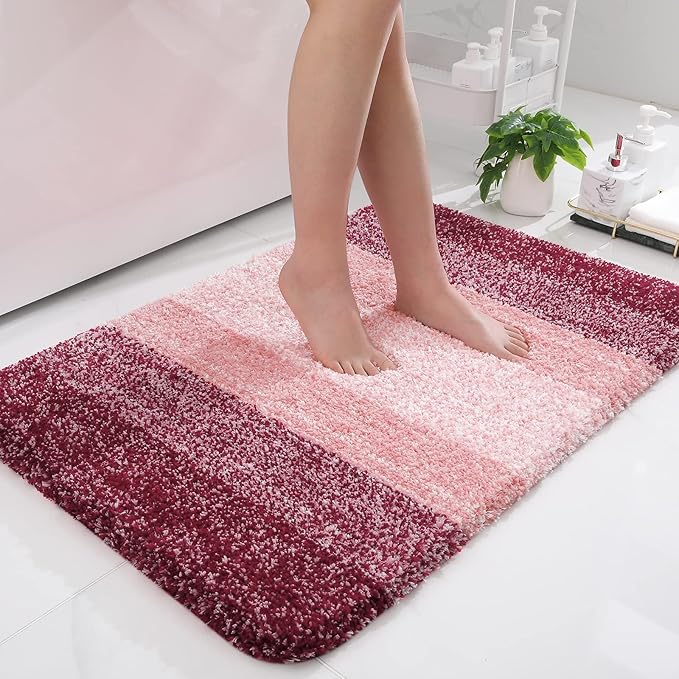 OLANLY Bathroom Rugs Mat 36x24, Extra Soft Absorbent Microfiber Bath Rugs by OLANLY
