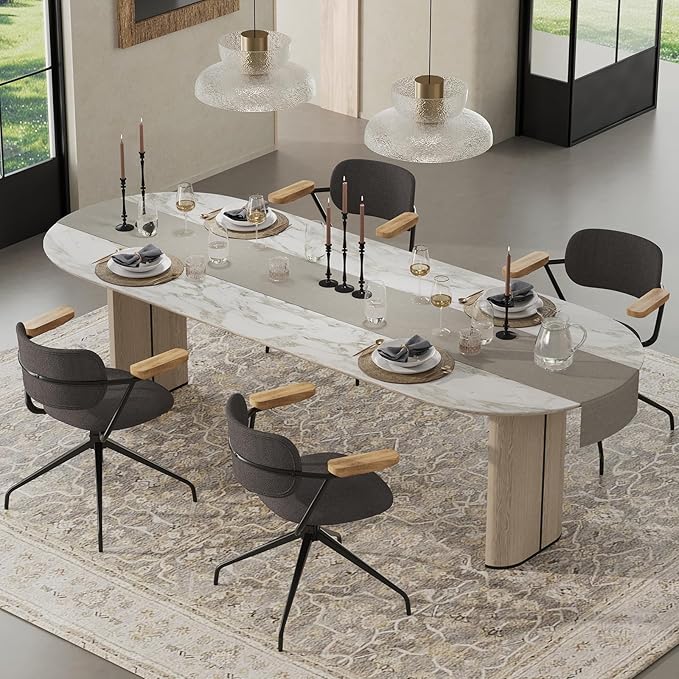 Modern Swivel Dining Chairs Set of 2 - Image 5