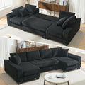 Symmetrical U Shaped Sectional Sofa Convertible Pull Out Sleeper Sofabed by Unknown