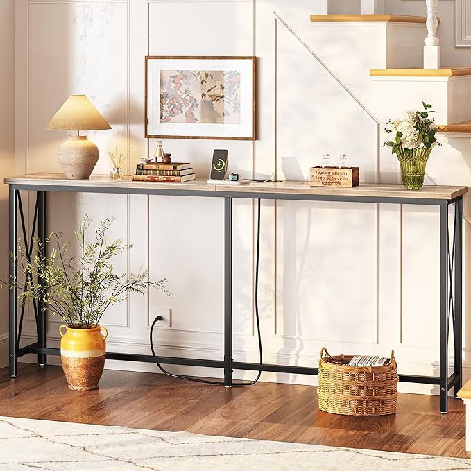SUPERJARE 70 Inch Console Table - Image 8
