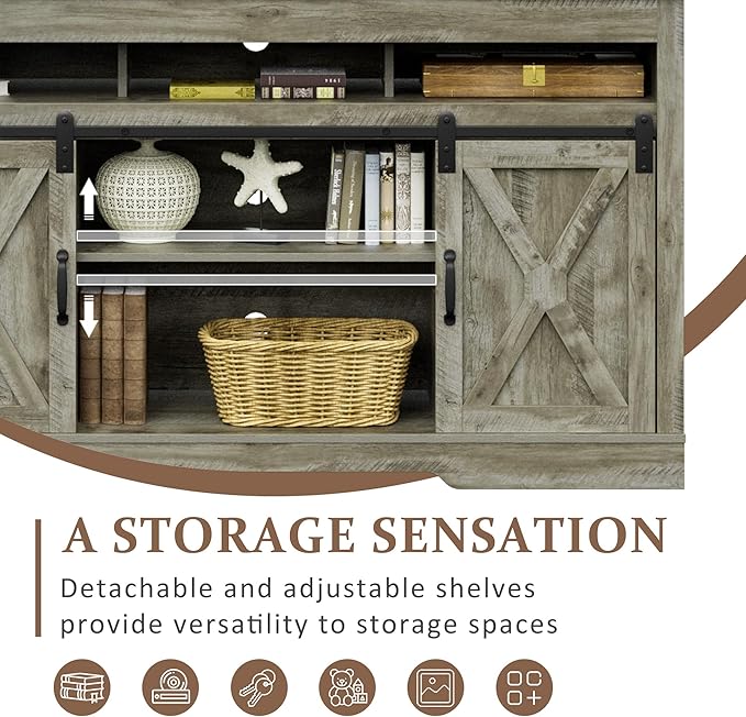 RoyalCraft Farmhouse TV Stand - Image 3