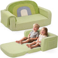 Extra Wide Kids Couch, 2-in-1 Soft Toddler Couch by Unknown