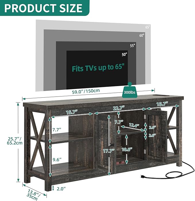 YITAHOME TV Stands for Living Room, Modern Entertainment Center - Image 3