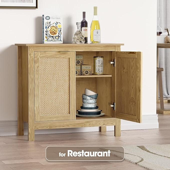 Giluta Sideboard Buffet Cabinet, Farmhouse Kitchen Cabinets - Image 6