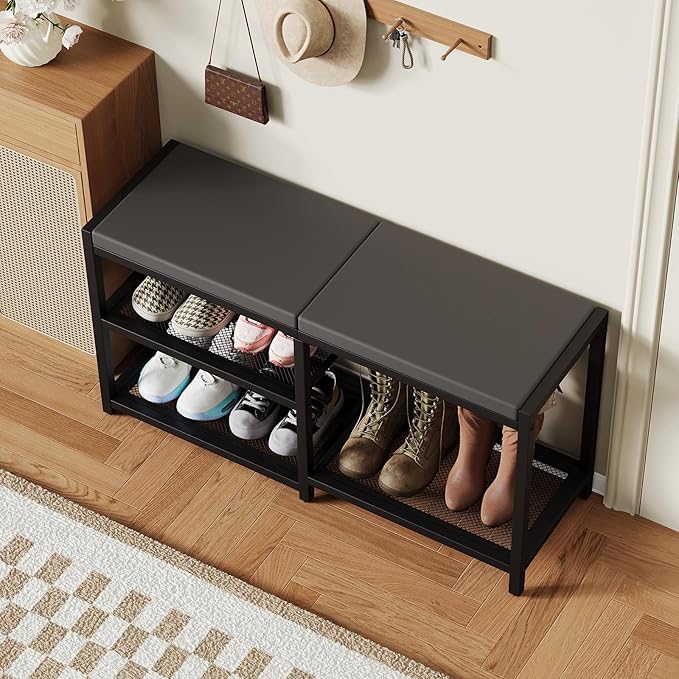 ZHOOGE Shoe Bench & Rack Storage Bench - Image 8