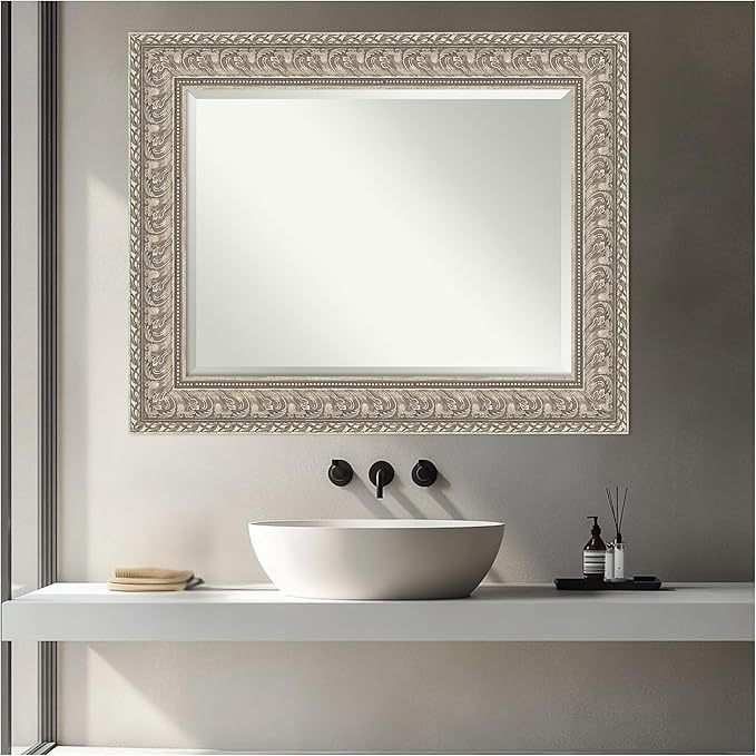 Amanti Art Silver Bathroom Mirror - Image 5